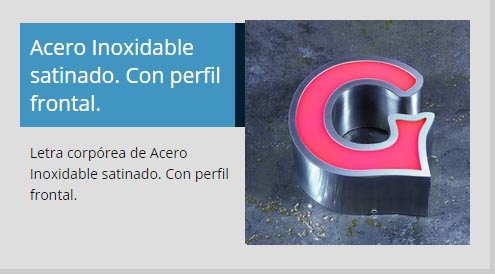 Acero Inoxidable Satinado